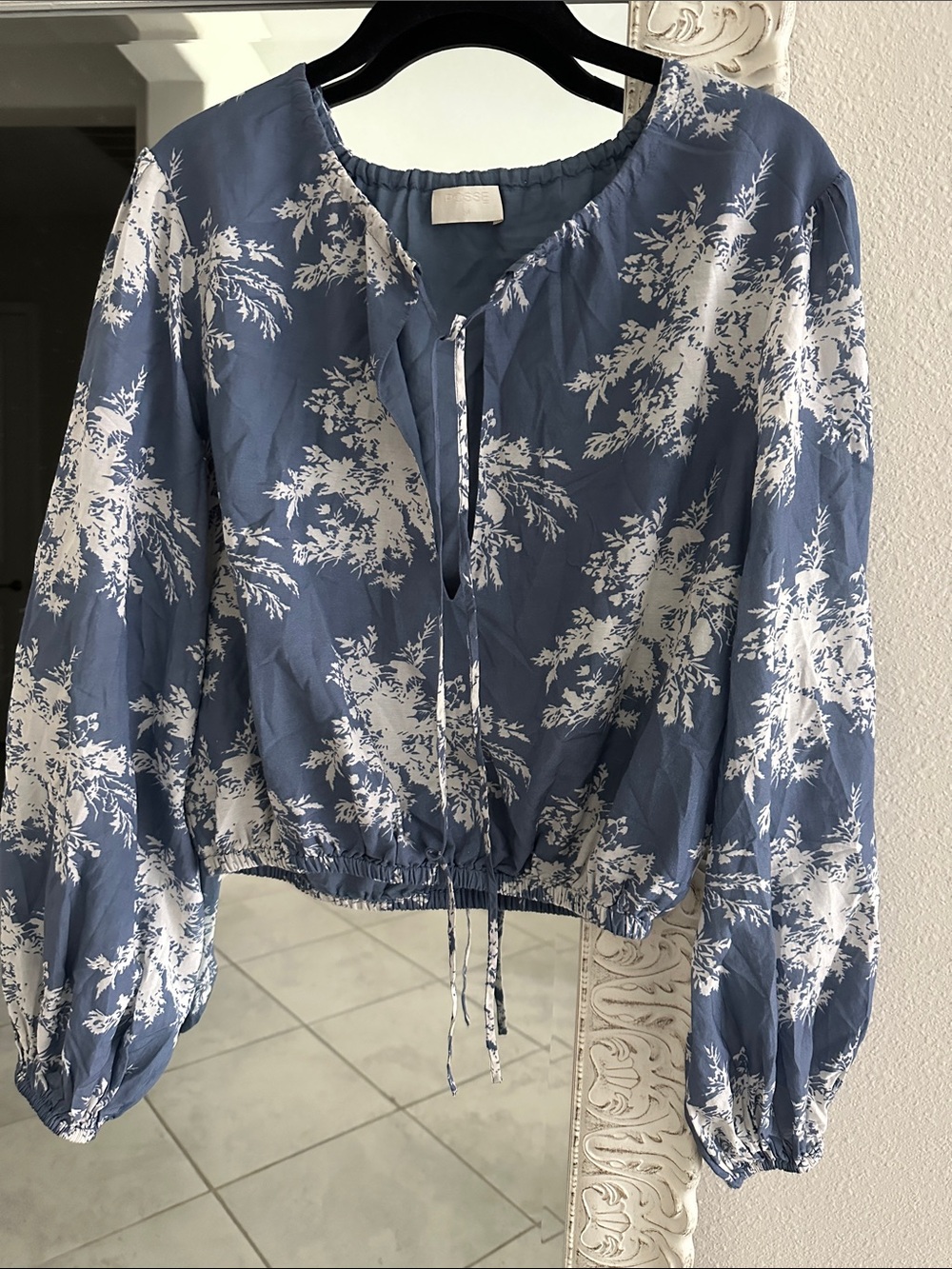 Posse Fleur Balloon Sleeve Top